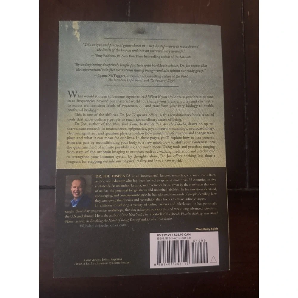Dr. Joe Dispenza Becoming Supernatural PB UK-Trade Paper 2019 Hay House